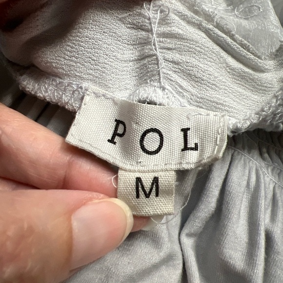 POL Grey Lace Accent Lightweight Cardigan - Picture 7 of 9